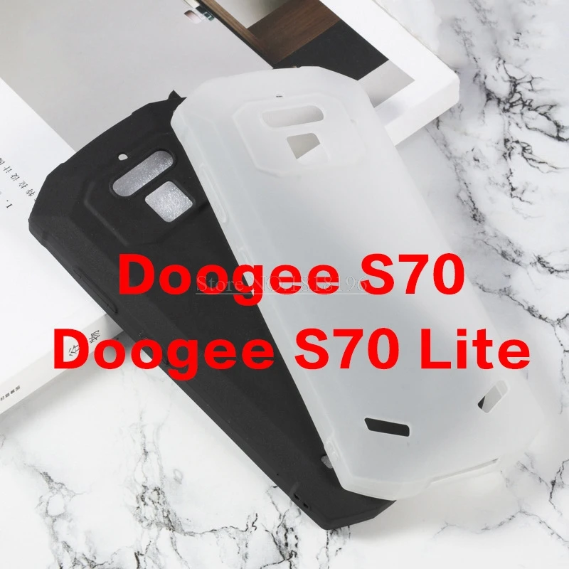 2 цвета мягкий ТПУ чехол для Doogee S70 Lite IP68 силиконовый гелевый пудинг защитный