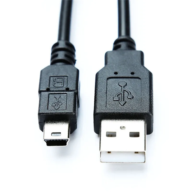 1 8 м USB 2 0 черного цвета на каблуках высотой 5 Pin Дата Зарядное устройство кабель