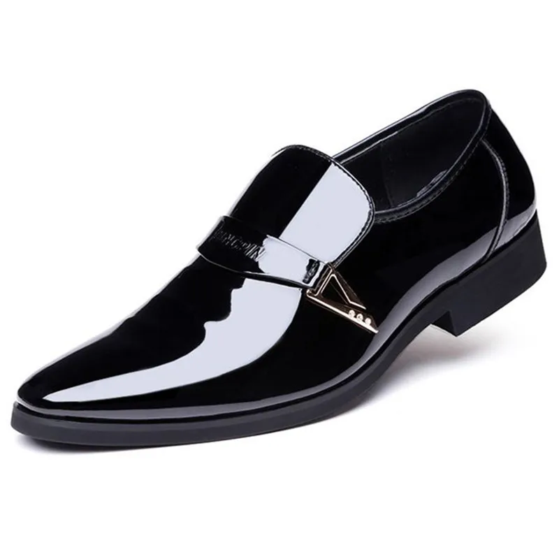 

Men Formal Shoes Autumn Winter Brand Wedding Dress Shoes Men New Suede Footwear Black Fashion Design Leather Men's Shoes 325
