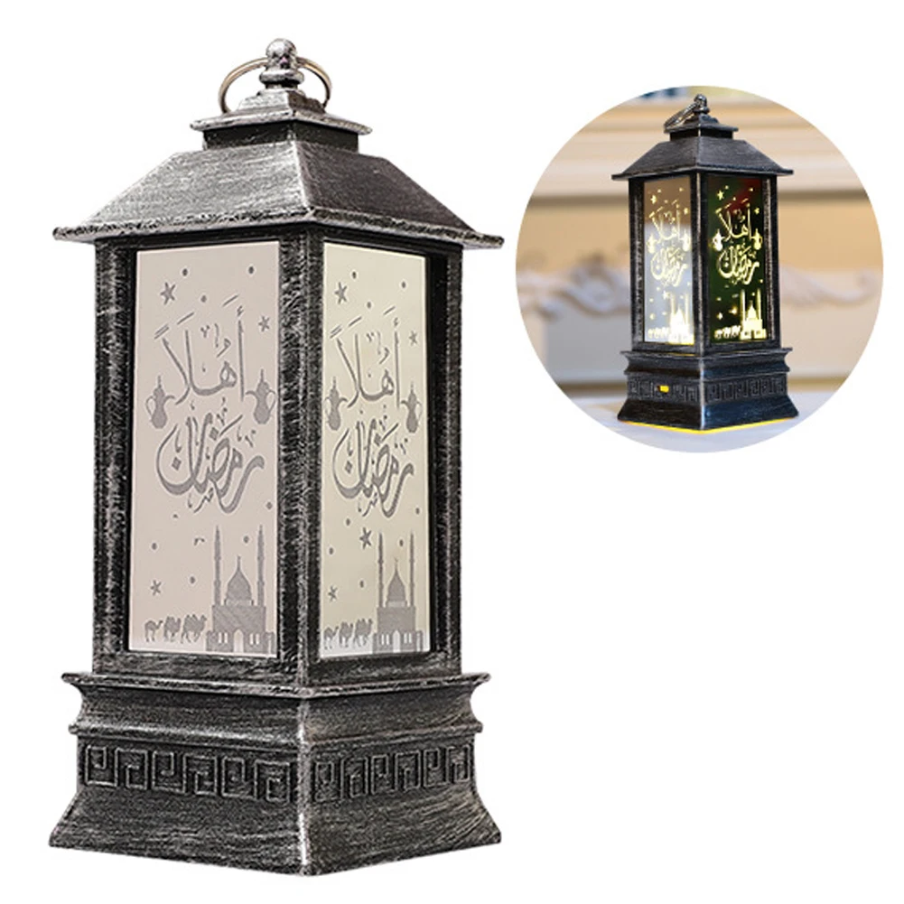 

2021 Newset Eid Mubarak Ramadan Decorations For Home Palace Lantern Led Light Candles Ornaments Lamp New Ramadan Kareem Gift