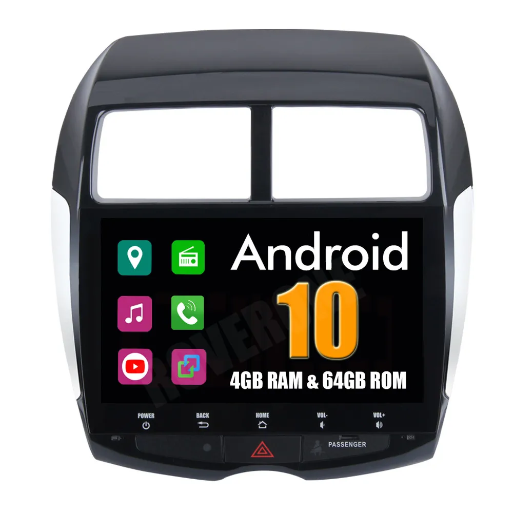 Восьмиядерный Android 10 автомобильный радиоприемник для Mitsubishi ASX Peugeot 4008 Citroen C4 с