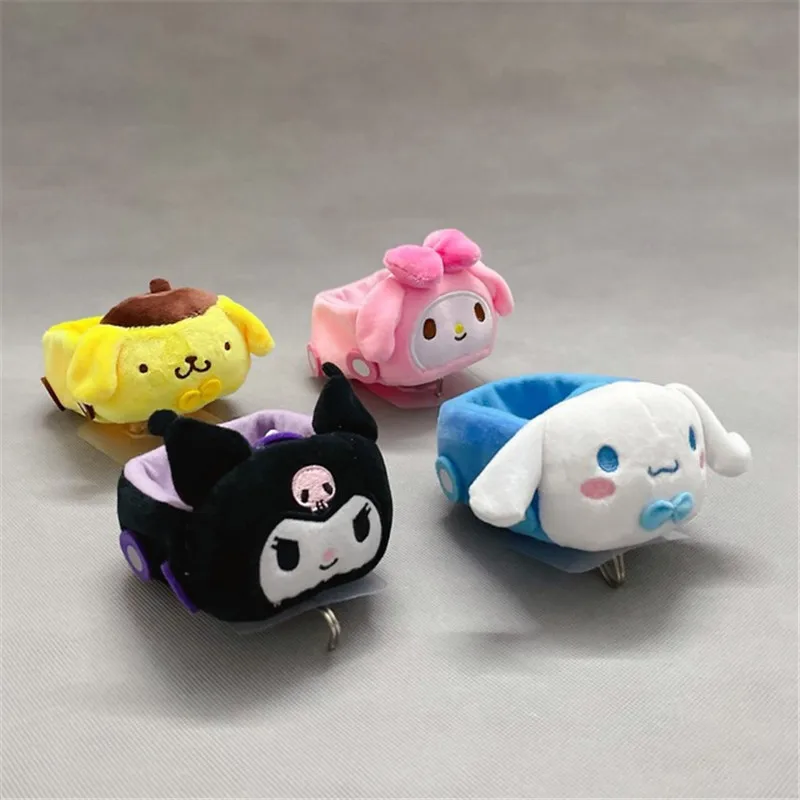 

Sanrio Melody Kuromi мягкие животные и плюшевые кавайные куклы мультфильм хранения детской подвески Рождественский подарок для девочки