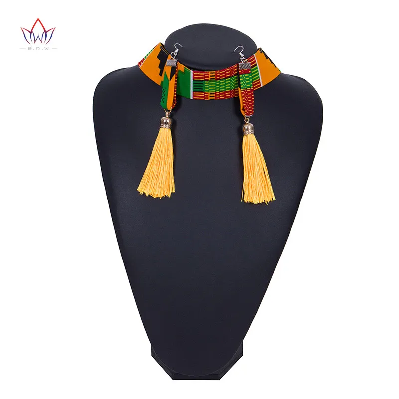 

African jewelry set for women Pendant Necklace tassel Earrings Wedding Party necklace set wedding jewelry sets earrings WYB445