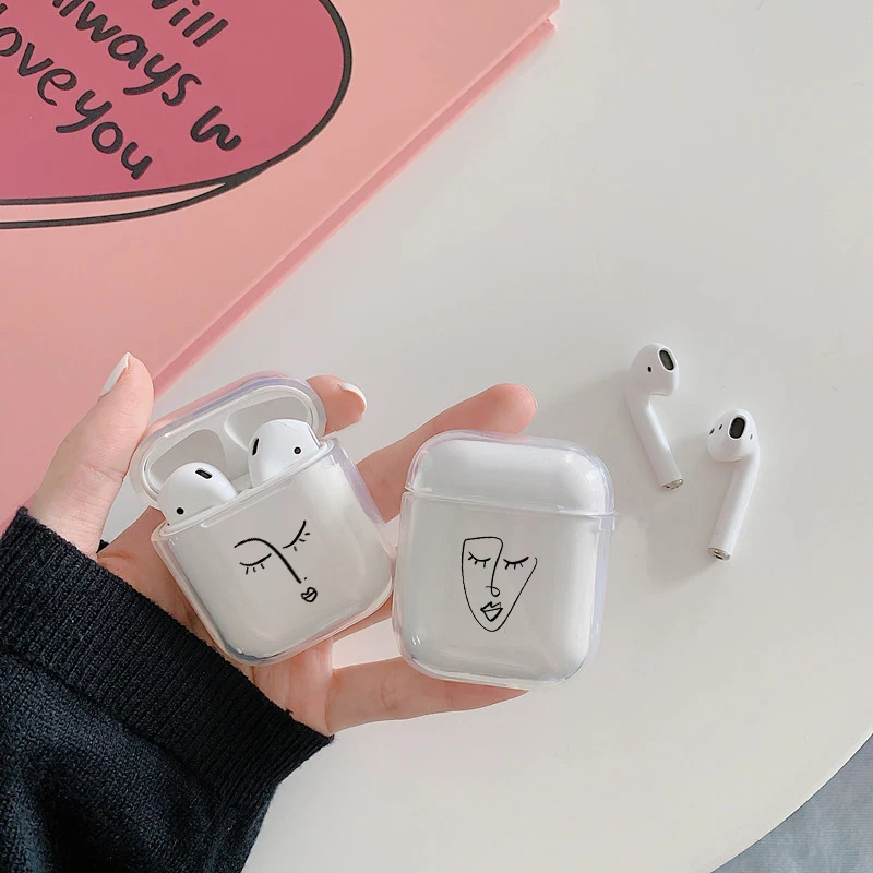 Хрустальный милый чехол для наушников для Apple AirPods, чехол из жесткого поликарбоната, прозрачный защитный чехол, аксессуары для AirPods, зарядная коробка