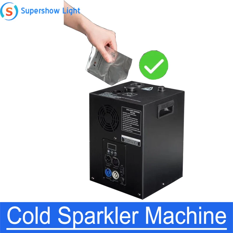 400w Cold Spark Firework Machine DMX Remote Indoor Fountatin Fireworks for Wedding Christmas Party Stage Show