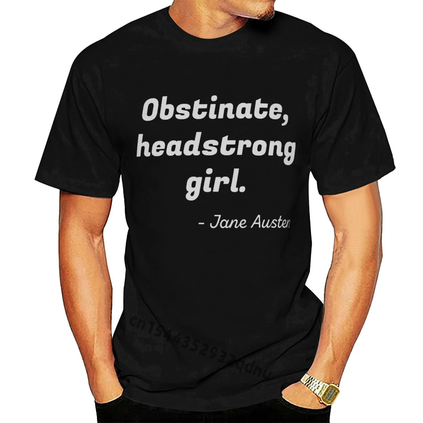 

Men Short Sleeve Tshirt Obstinate Headstrong Girl Shirt Cool Women T-shirt Cartoon Casual O-neck Broadcloth