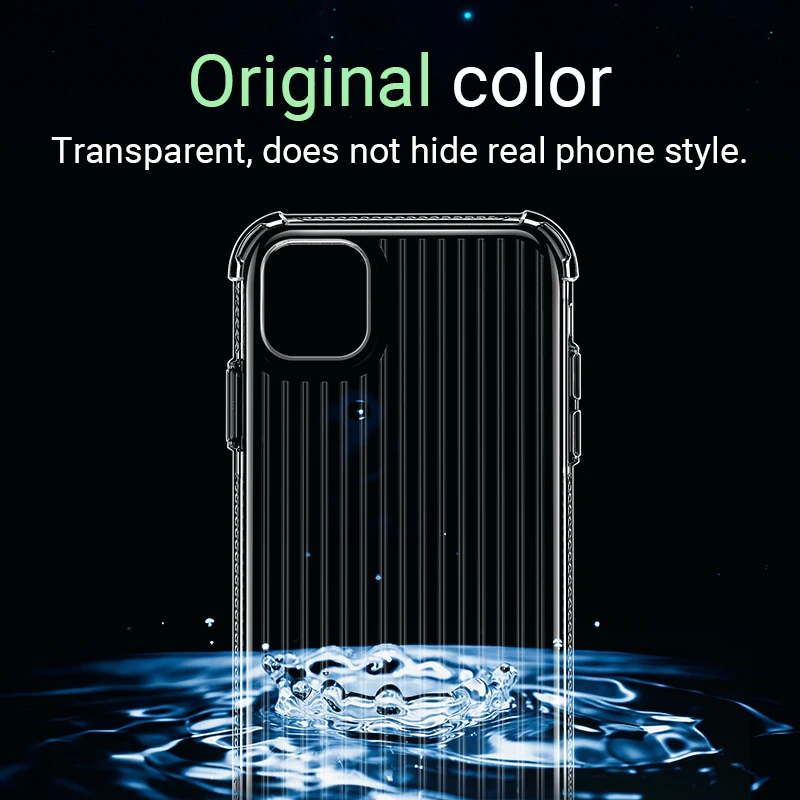 hoco противоударный прозрачный чехол для iphone 11 11Pro Pro Max TPU защитная крышка телефона