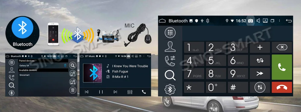 SINOSMART Android 9,0 4G ram 8 core cpu автомобильный Радио gps навигатор плеер для Toyota Fortuner Corolla Prius