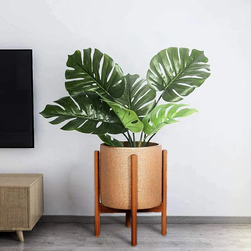 

Adjustable Plant Stand, 8 to 12 Inch Bamboo Wood Flower Stand Modern Flower Holder for Indoor and Outdoor Use Planter