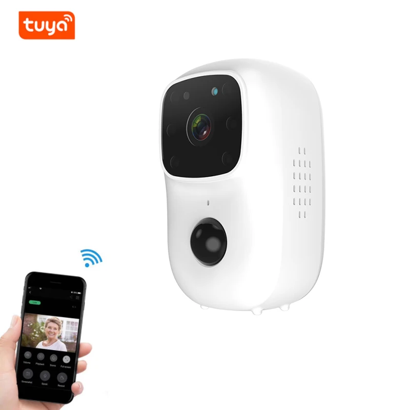 Дверной глазок Tuya с Wi-Fi и камерой уличный беспроводной домофон для квартиры