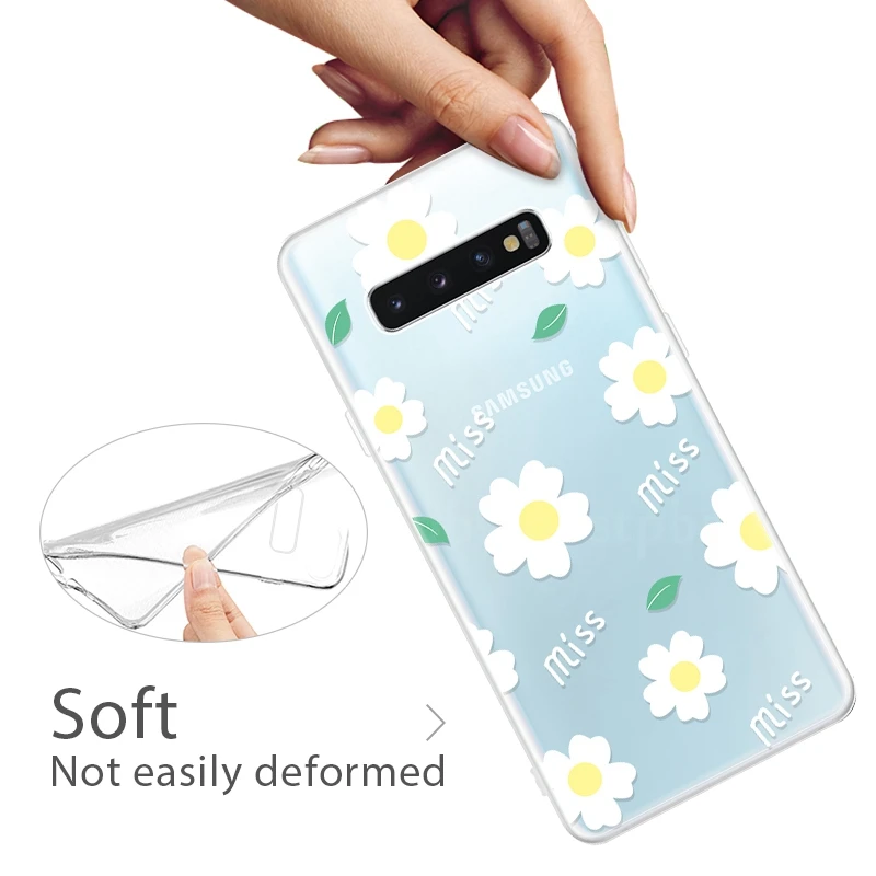 Мягкий силиконовый чехол для телефона Samsung Galaxy A50 A30 S10 Plus S10 S10e, защитный чехол из ТПУ с мультяшным принтом для Samsung A50 A30