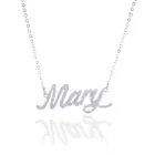 Модное колье, индивидуальная именная табличка из нержавеющей стали