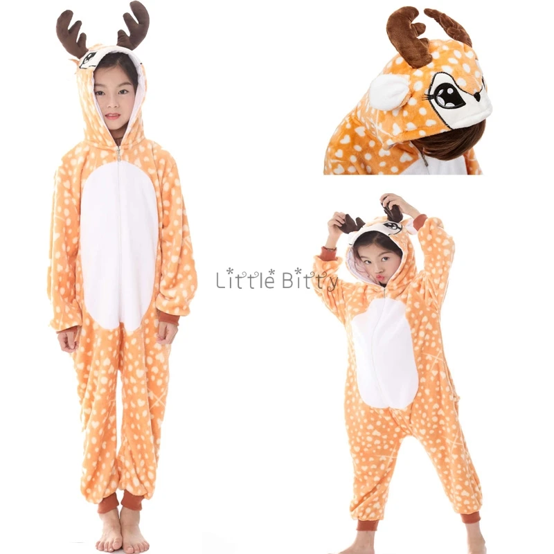 Детская пижама кигуруми одежда для сна в виде животных панды детская радужная