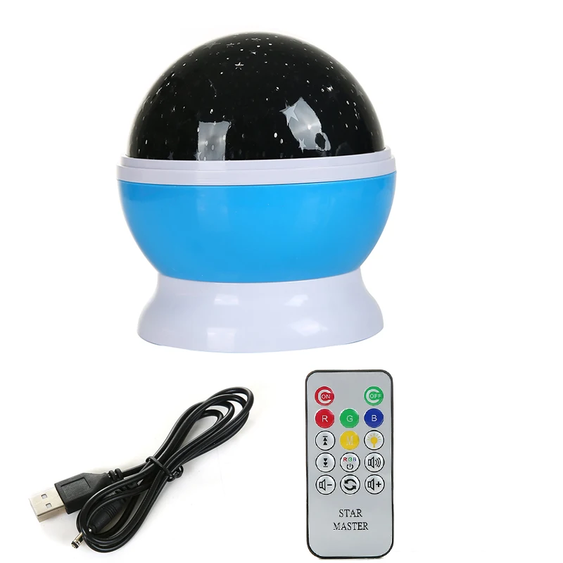 Проектор звездный светодиодный с дистанционным управлением и питанием от USB |