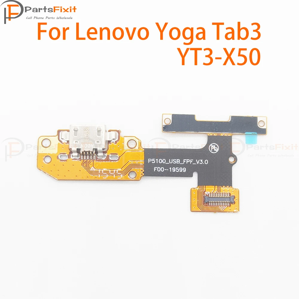 USB зарядный штекер док-станции разъем кабеля платы для Lenovo YOGA Tab 3 YT3-X50 P5100 V3.0 порт