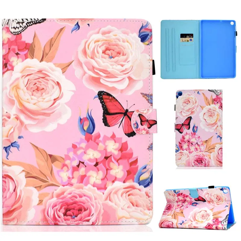 Case Кожаный чехол с откидной крышкой для Samsung Galaxy Tab A 10,1 SM-T510 SM-T515 T510 T515, чехол для планшета Tab A 10,1 '' - Цвет: Case
