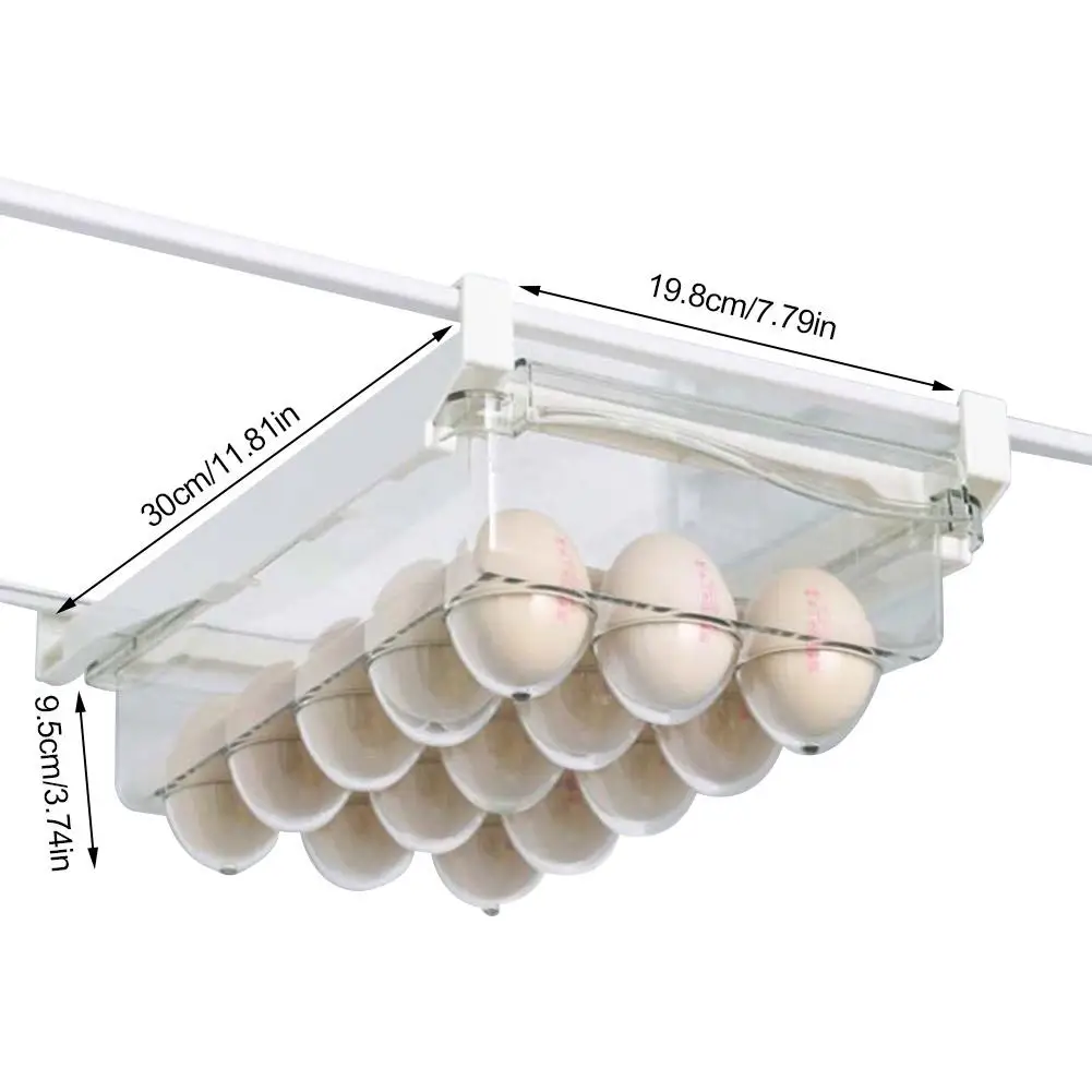 

Fridge Organizer Egg Storage Box Multi-Purpose Saver Storage Box Refrigerator Fresh Keep Food Container Storage Drawer Organizer