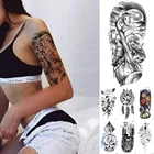 Водостойкая Временная тату-наклейка, дерево, цветы, флэш-татуировки, змея, дракон, боди-арт, искусственная татуировка на руку для женщин и мужчин