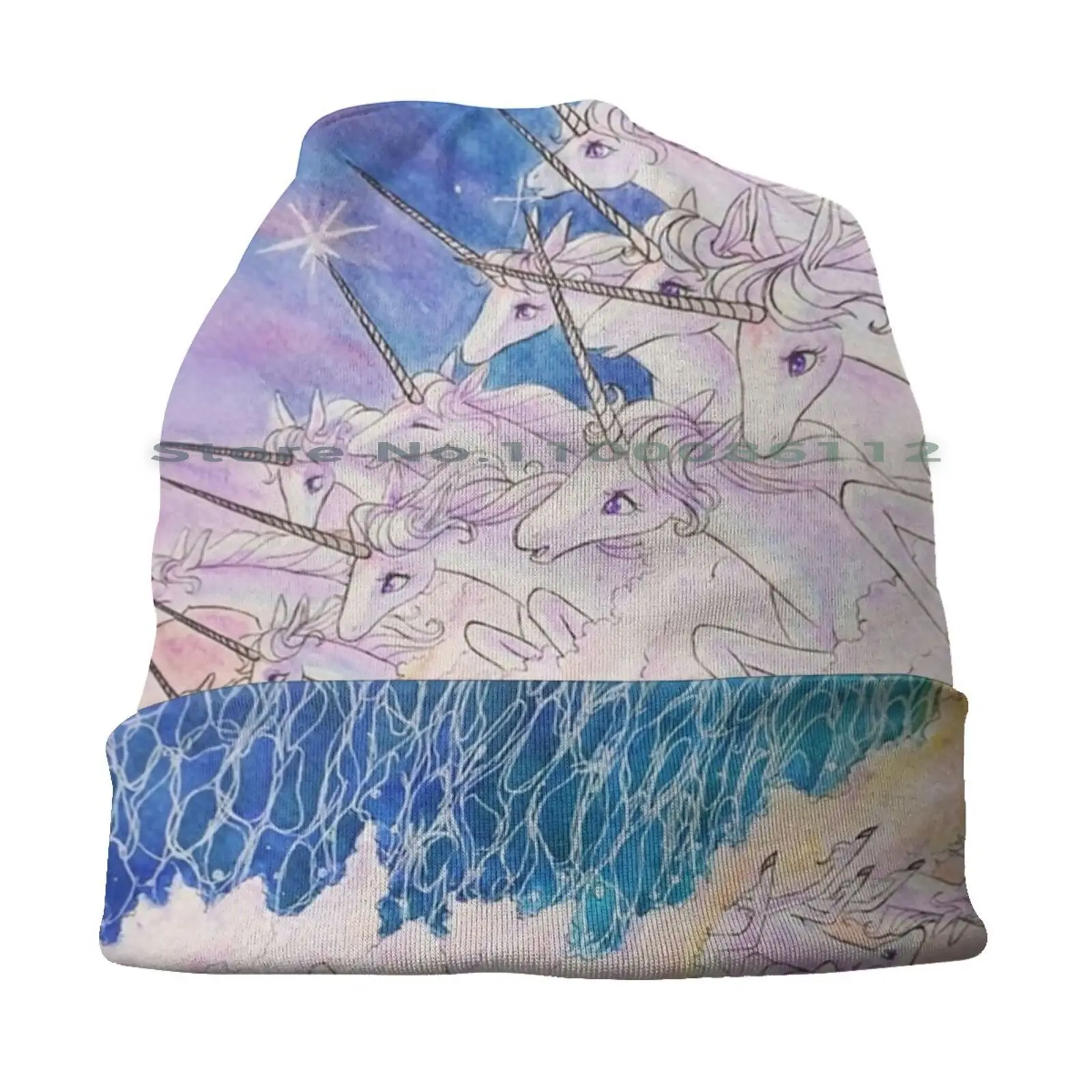 Панама с единорогом в море шляпа от солнца ностальгией стиле ретро |