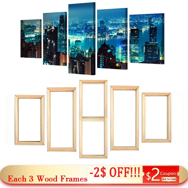

Custom Prints Pictures Photos Frame Large Size Wooden DIY Frames For Canvas Painting Gallery Wall Decor Postes Wood Frame