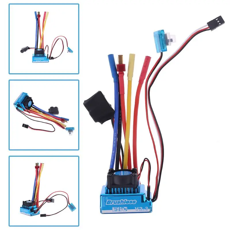 Водонепроницаемый Бесщеточный Регулятор Скорости 45A 60A 80A 120A ESC пыленепроницаемый