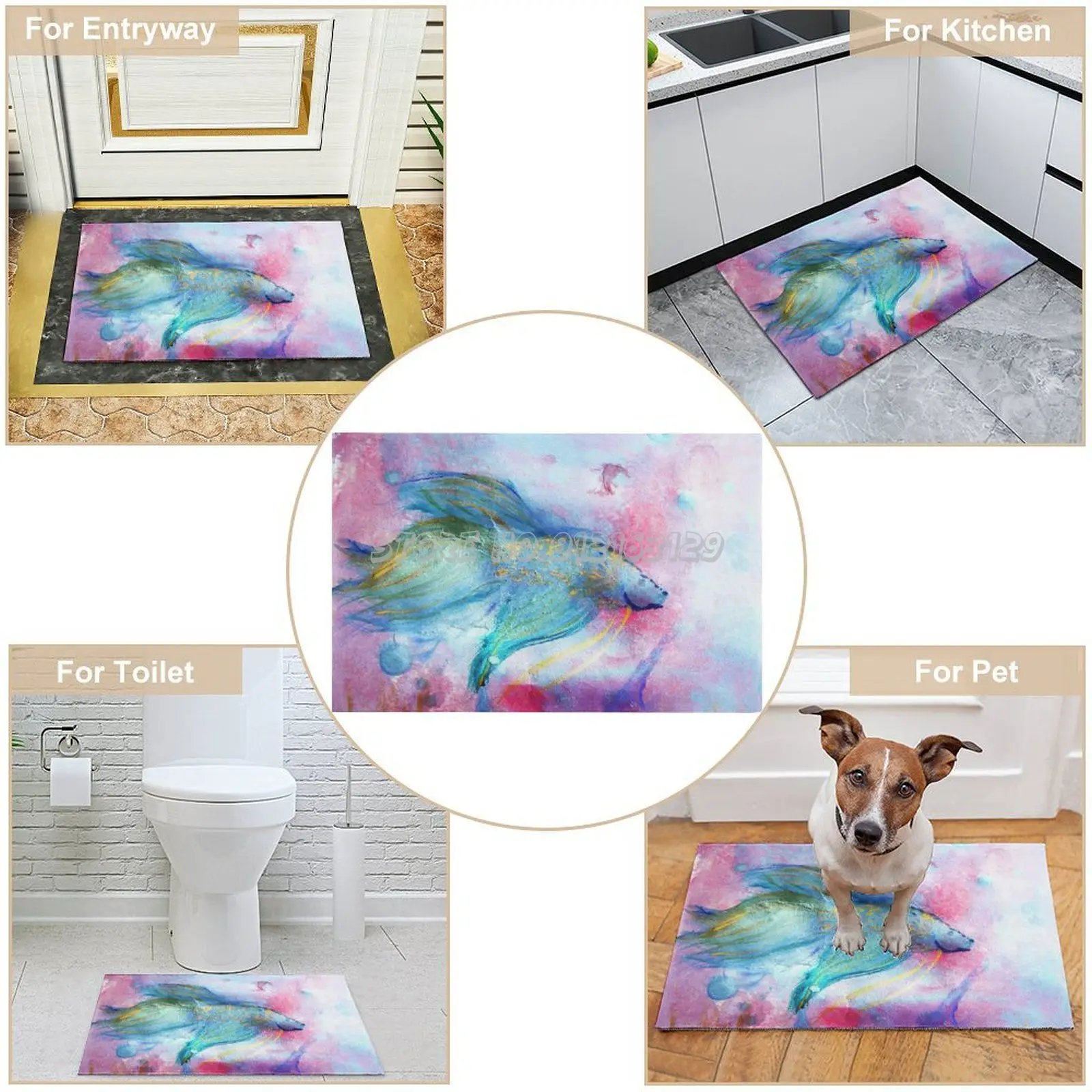 

Абстрактный Коврик для входного пола, 40 х60 см