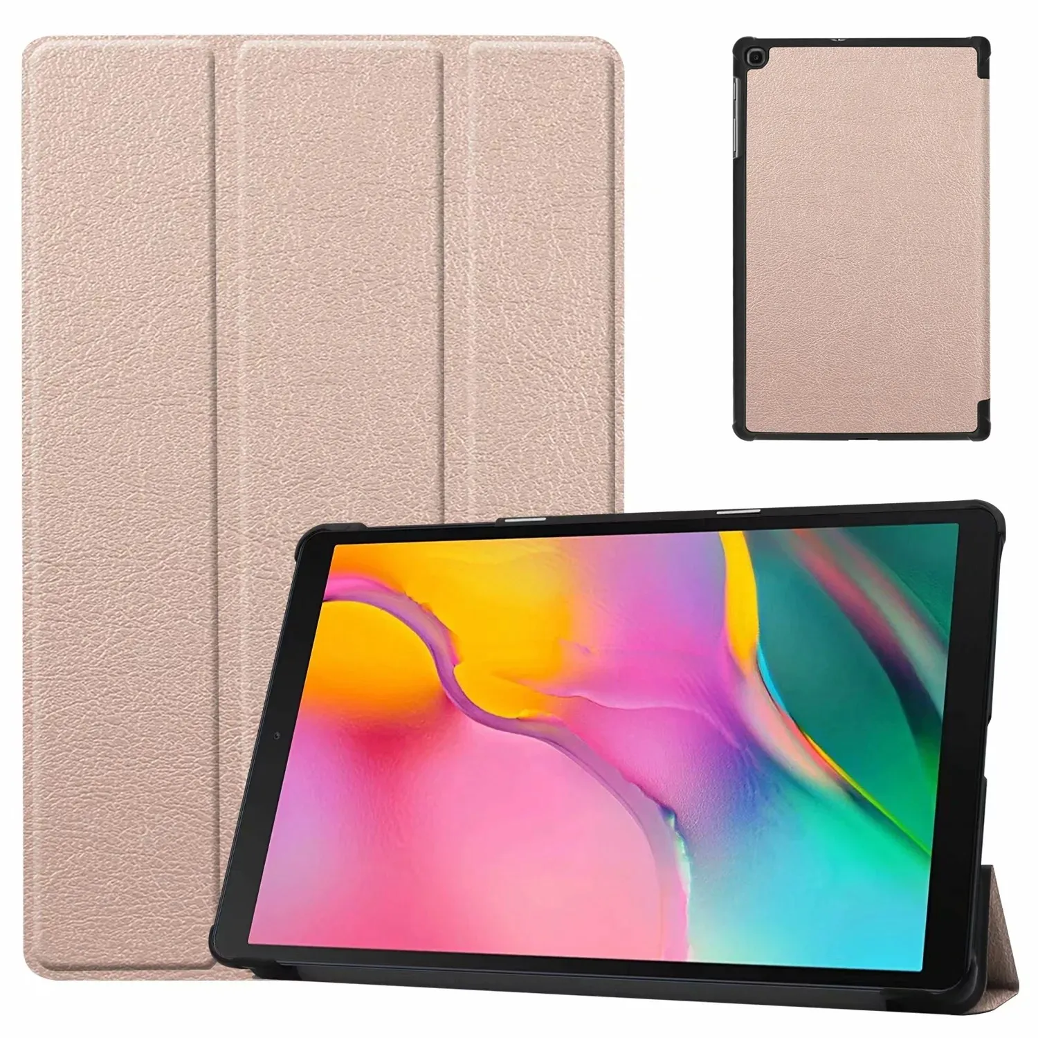 GOLD Пленка для samsung Galaxy Tab A SM-T510 SM-T515 чехол на магните для Galaxy Tab A 10," T510 T515 чехол для планшета - Цвет: GOLD