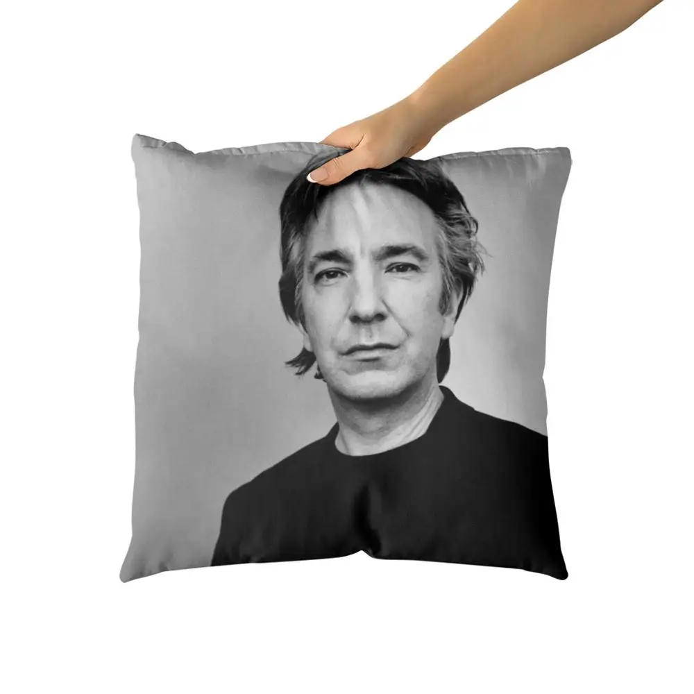 Хлопчатобумажные наволочки Alan Rickman на заказ для диванных подушек|Наволочки| |