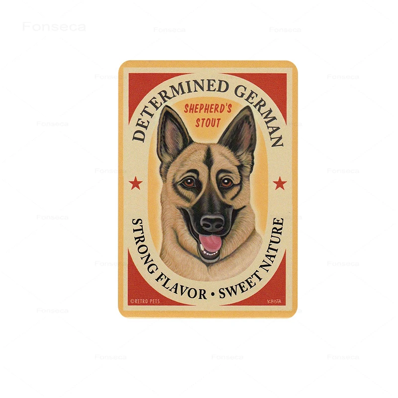 Милые животные оловянные знаки филе Тигр собака олень металлические таблички