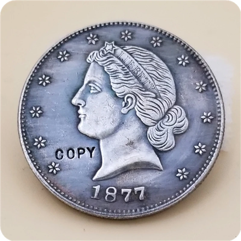 Копия реплики США 1877 50C пакет Свобода Половина доллара шаблон КОПИЯ монета | Дом и