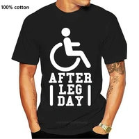 2019 hot sale 100 cotton workout cardio gyms t shirt after leg day relaxation wheel chair tee top tee shirt