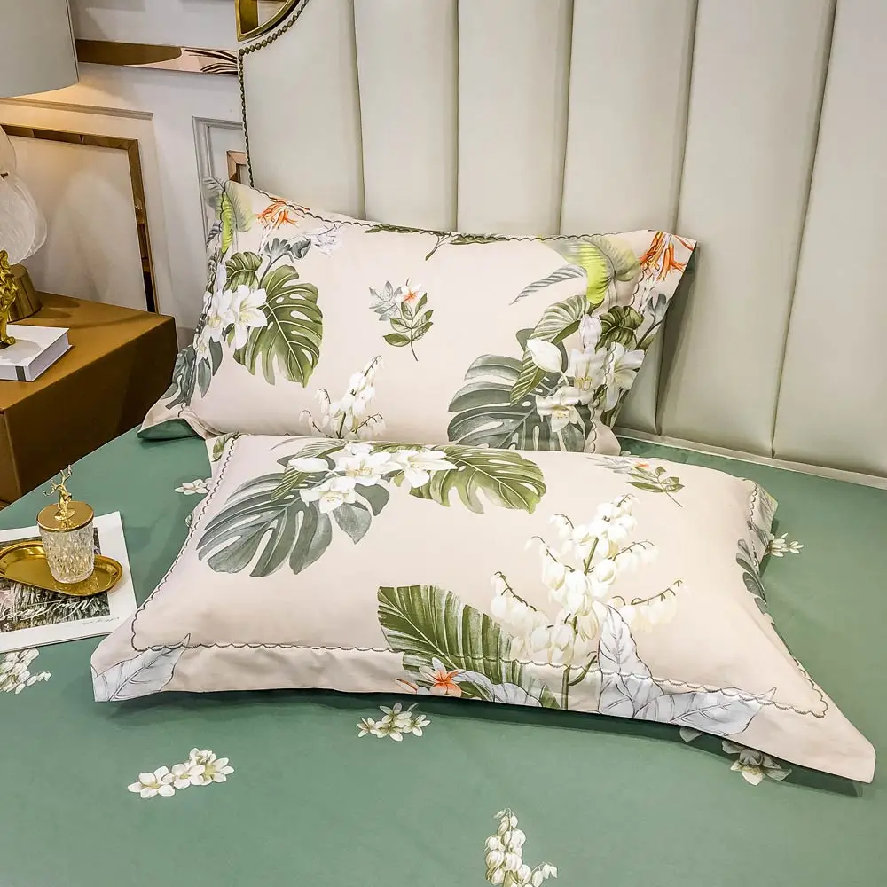 

Svetanya Floral Cotton Bed Linen Single Queen King Size Bedding Set Sheet Duvet Cover Pillowcases