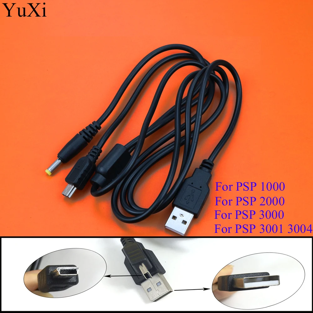 

Аксессуары для видеоигр YuXi smart 2 в 1 USB кабель для передачи данных и зарядки Cable> зарядные устройства для Sony PSP 1000 / 2000 / 3000 для PSP 3001 3004