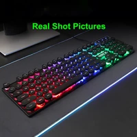 imice an 800 gaming mechanical keyboard 104 keys rgb backlit mechanical wired 19 key rollover keyboard for gamer pc laptop new
