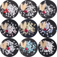 71013mm glitter snowflake sequins crafts flowers sequin for christmas party decoration diy clothing sewing accessories 10glot