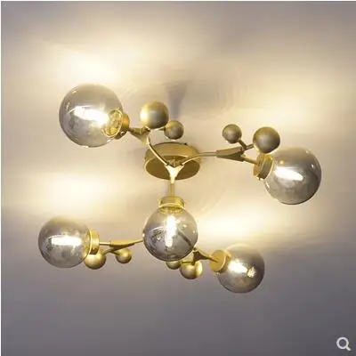 Роскошный романтический потолочный светильник в скандинавском стиле для