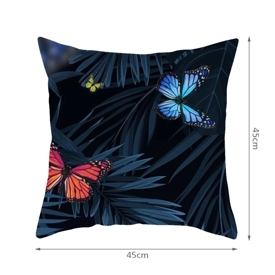 

Fuwatacchi CushionCover Green Plant Flower Leaf Pillow case Home Decor Living Room Throw Pillowcase for Sofa Car Cushion Covers