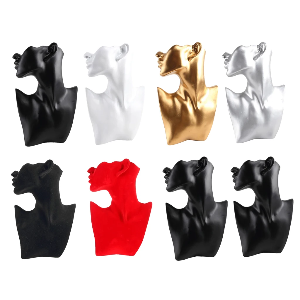 Манекен из смолы витрина стеллаж для ожерелья серег демонстрационная подставка