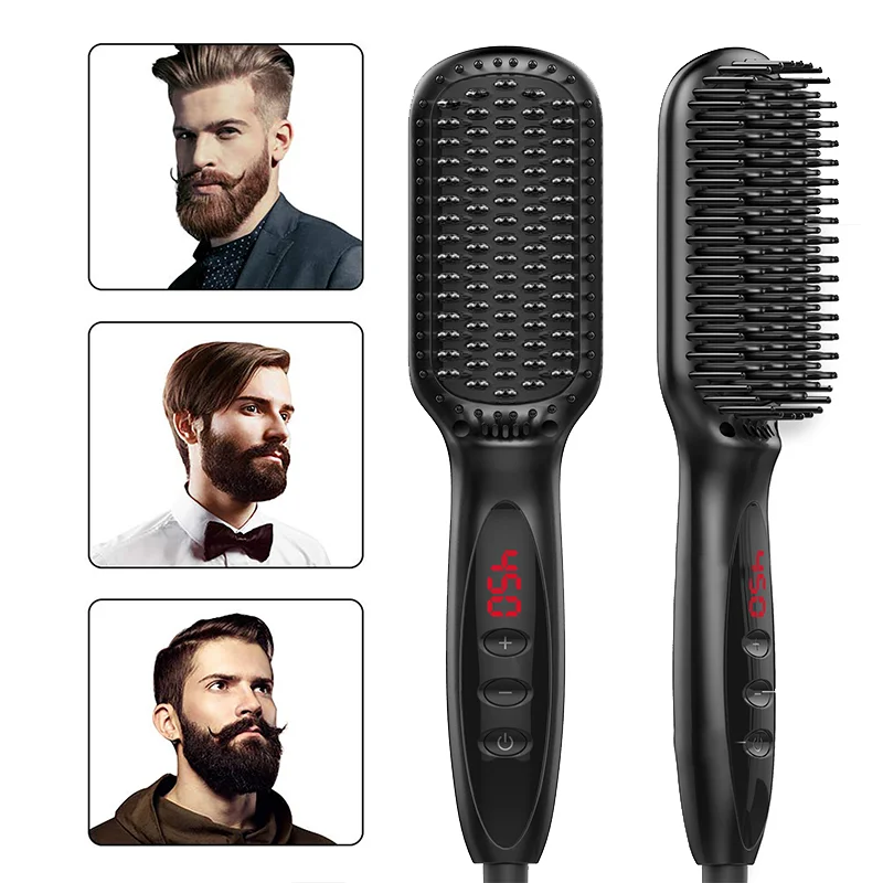 

Electric Beard Straightener Hair Straightener Brush Multifunctional Men Quick Heating Beard Straightening Comb Hair Styling Comb