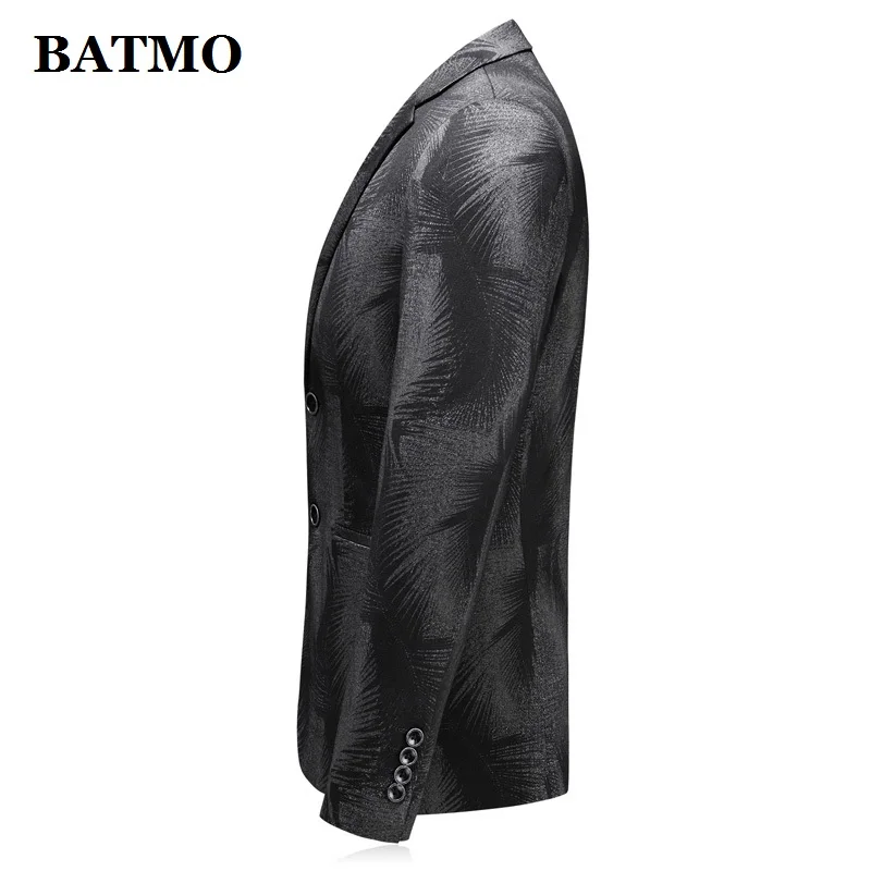 BATMO 2020 Новое поступление весенний Повседневный Серый блейзер с принтом для