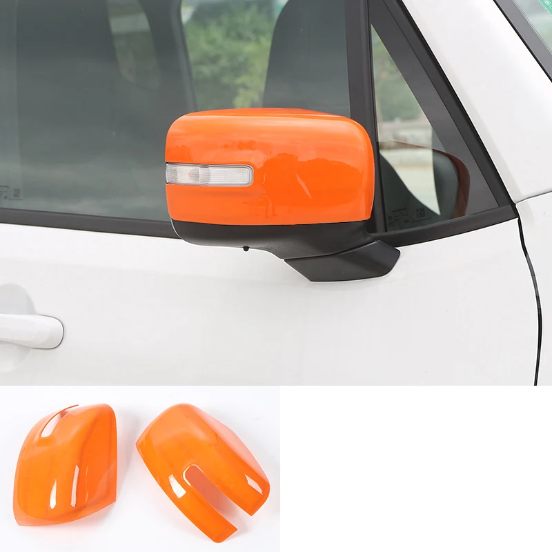 orange Lsrtw2017 Abs автомобиля Reaview рамка крышка Защитные планки для Jeep Renegade авто аксессуары - Название цвета: orange