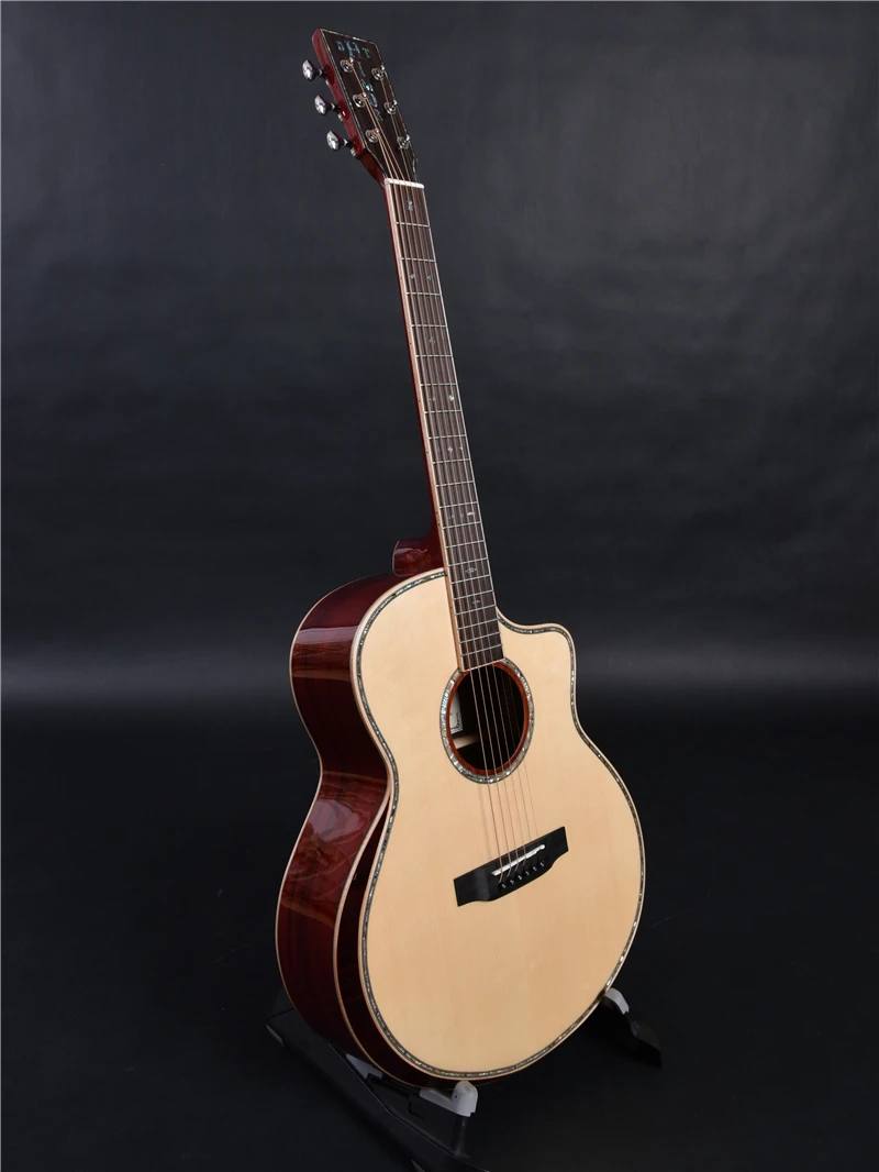 Himor HM730GSC GC cut way solid santos rosewood Акустическая гитара акустическая электрогитара s |