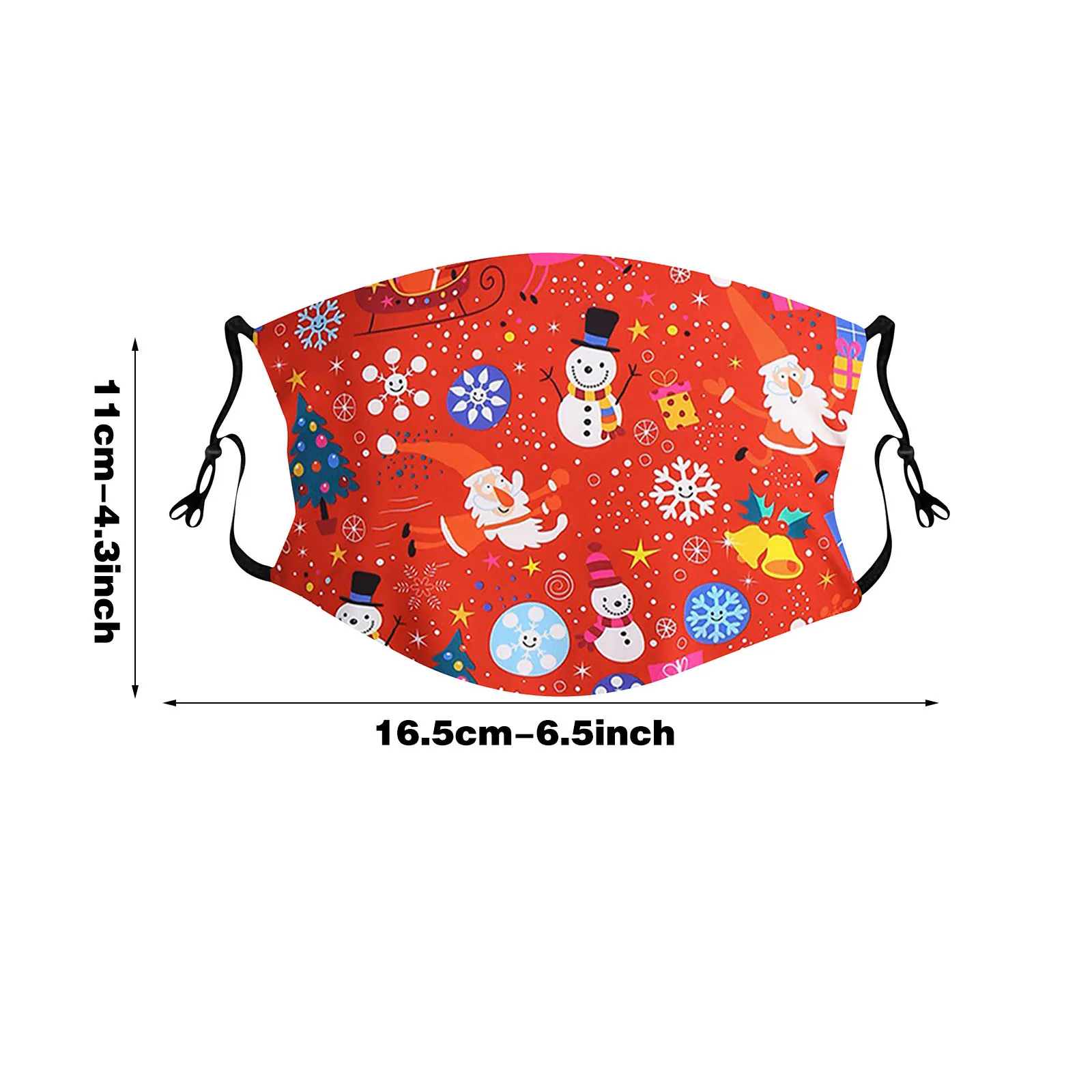 

Children Cycling Face Mask Kids Washable Unisex Christmas Prints Reusable Dustproof Cotton Face Mask For Cycling Camp Masque #03