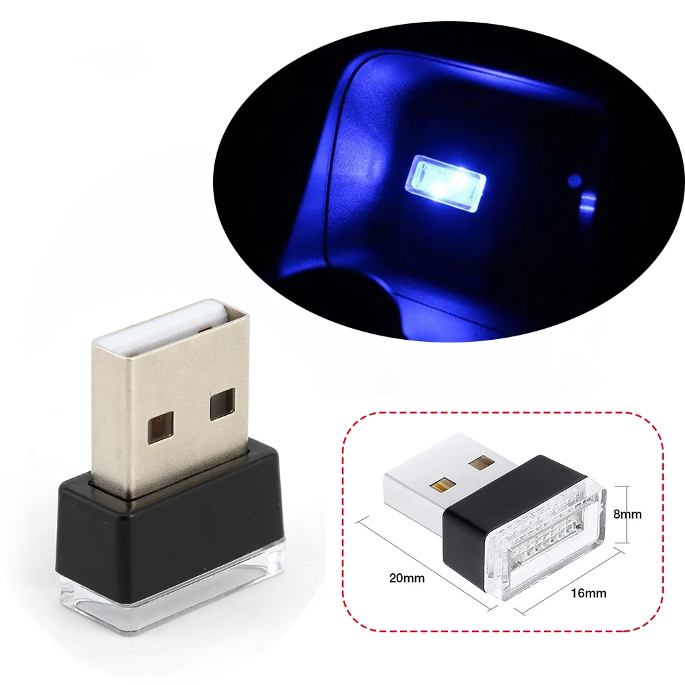 Мини USB атмосферная лампа Красочный светодиодный ночник декоративный светильник