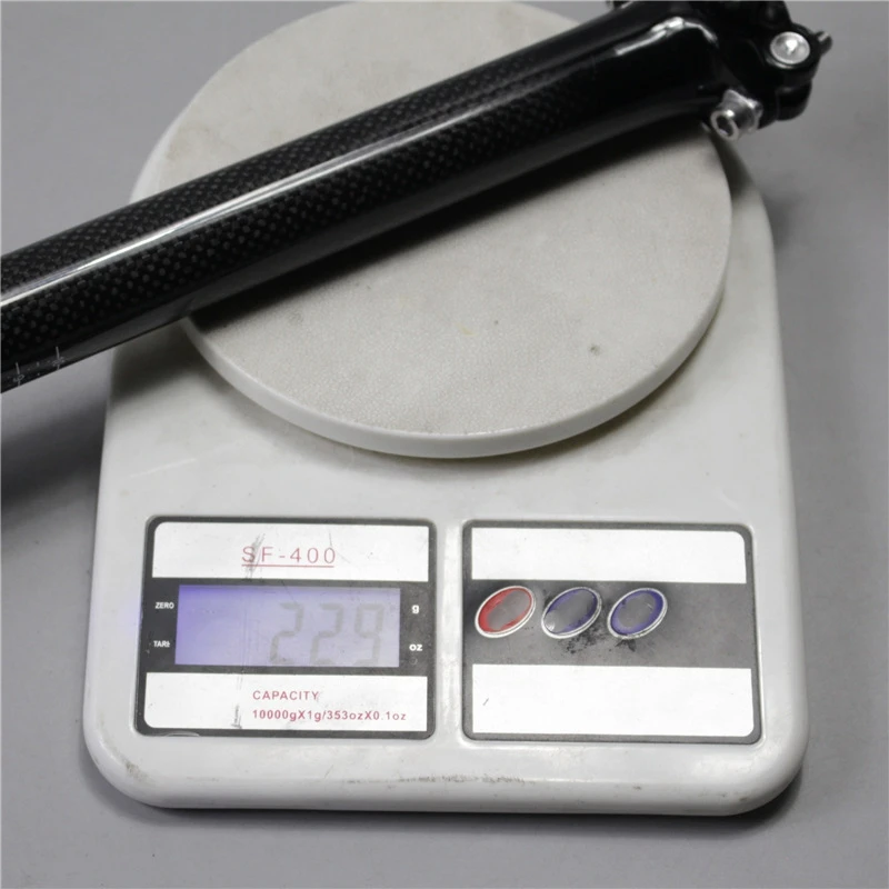 Новый углеродного волокна подседельный штырь для горного велосипеда 30 4x400 мм