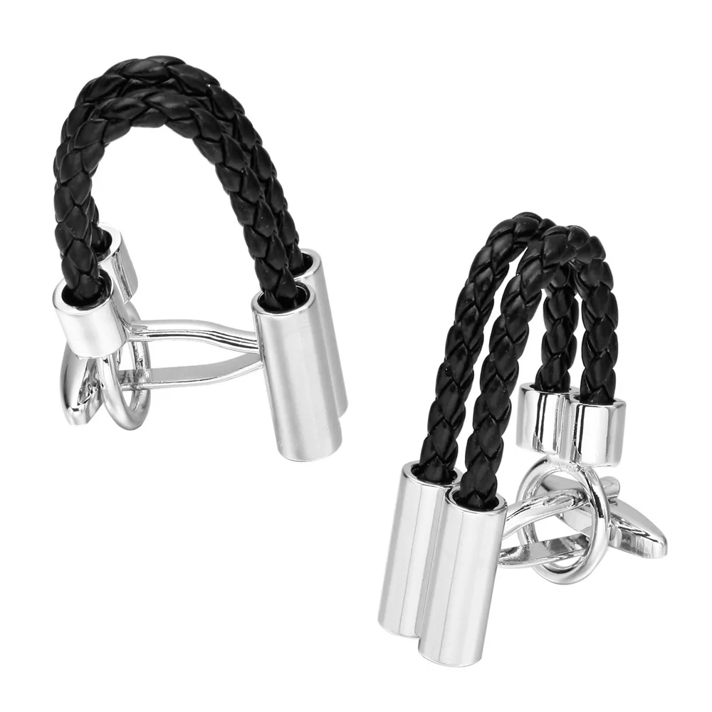 Запонки мужские двухмерные с длинным рукавом веревка для ногтей французская