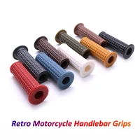vintage motorcycle grips 22mm25mm 781 handlebars rubber covers for xl883 xl1200 x48 dyna softail bobber chopper cruiser