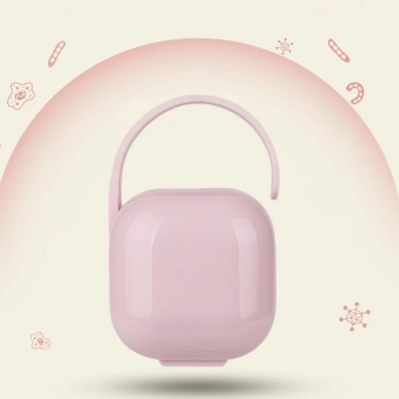 

Baby Pacifier Solid Box Soother Container Holder Portable Baby Pacifier Container Dustproof Storage Case