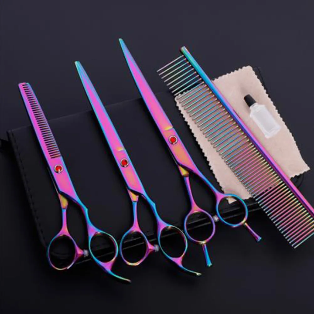 Ножницы для стрижки домашних собак изогнутые ножницы с острым краем кошек