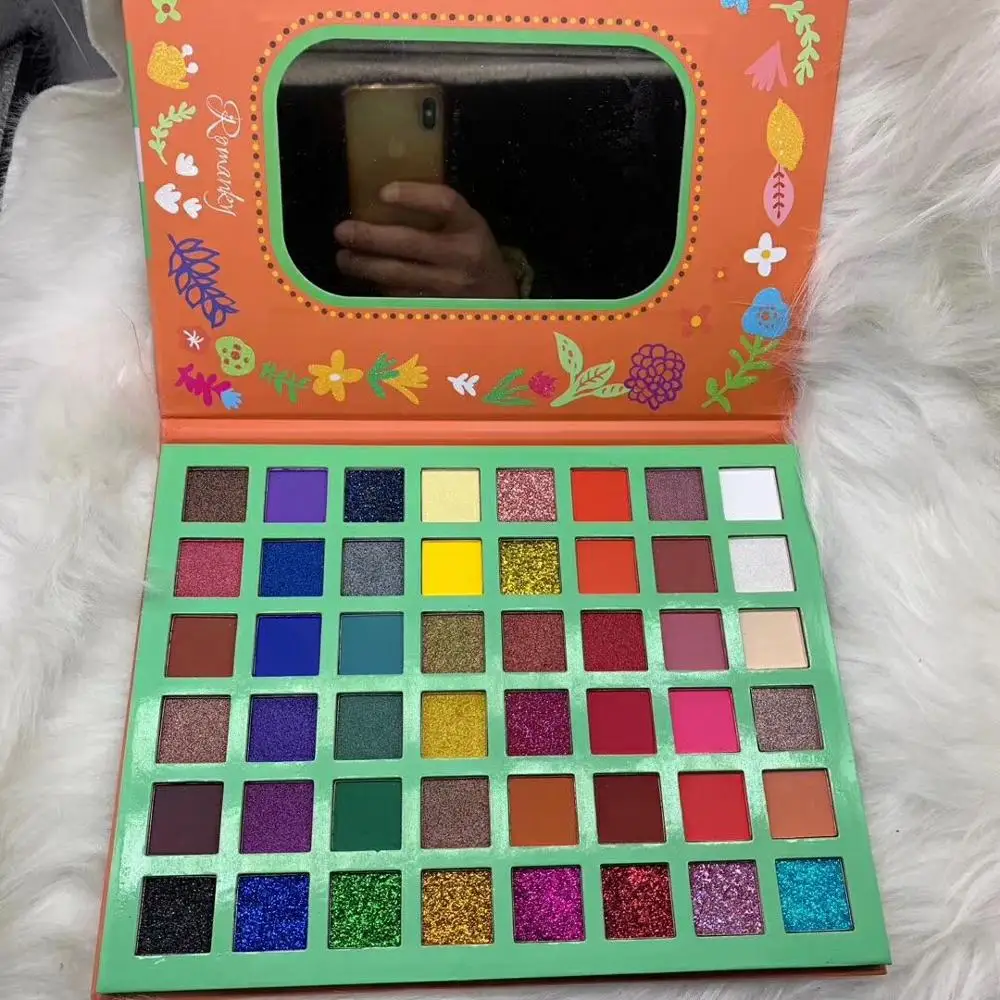 Палитра теней для век 48 цветов матовые и мерцающие водостойкие 6 шт./лот